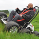 Illustration for article titled A Wheelchair That Gives the Rider Even More Mobility Than Walking